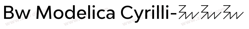 Bw Modelica Cyrilli字体转换